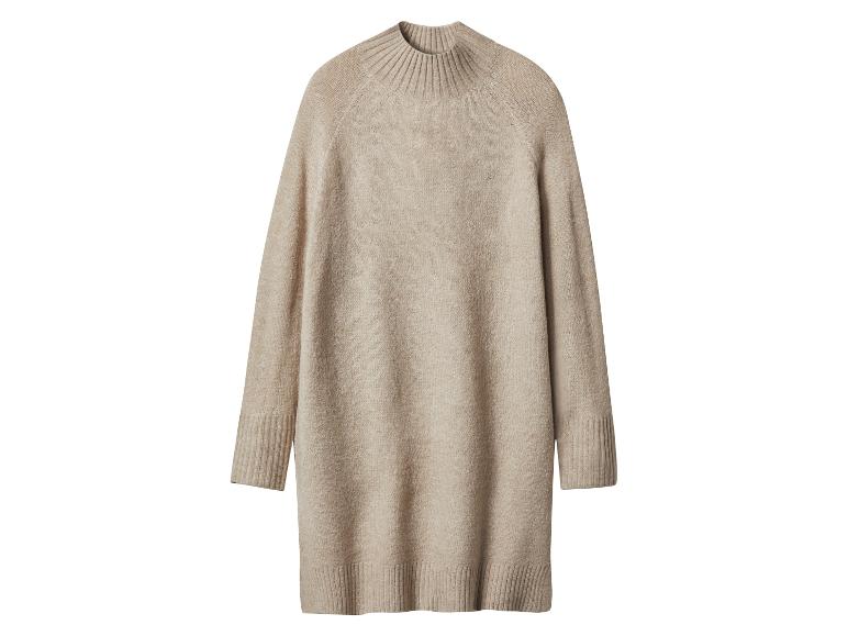esmara® Dámske pletené šaty (béžová, XL (48/50))