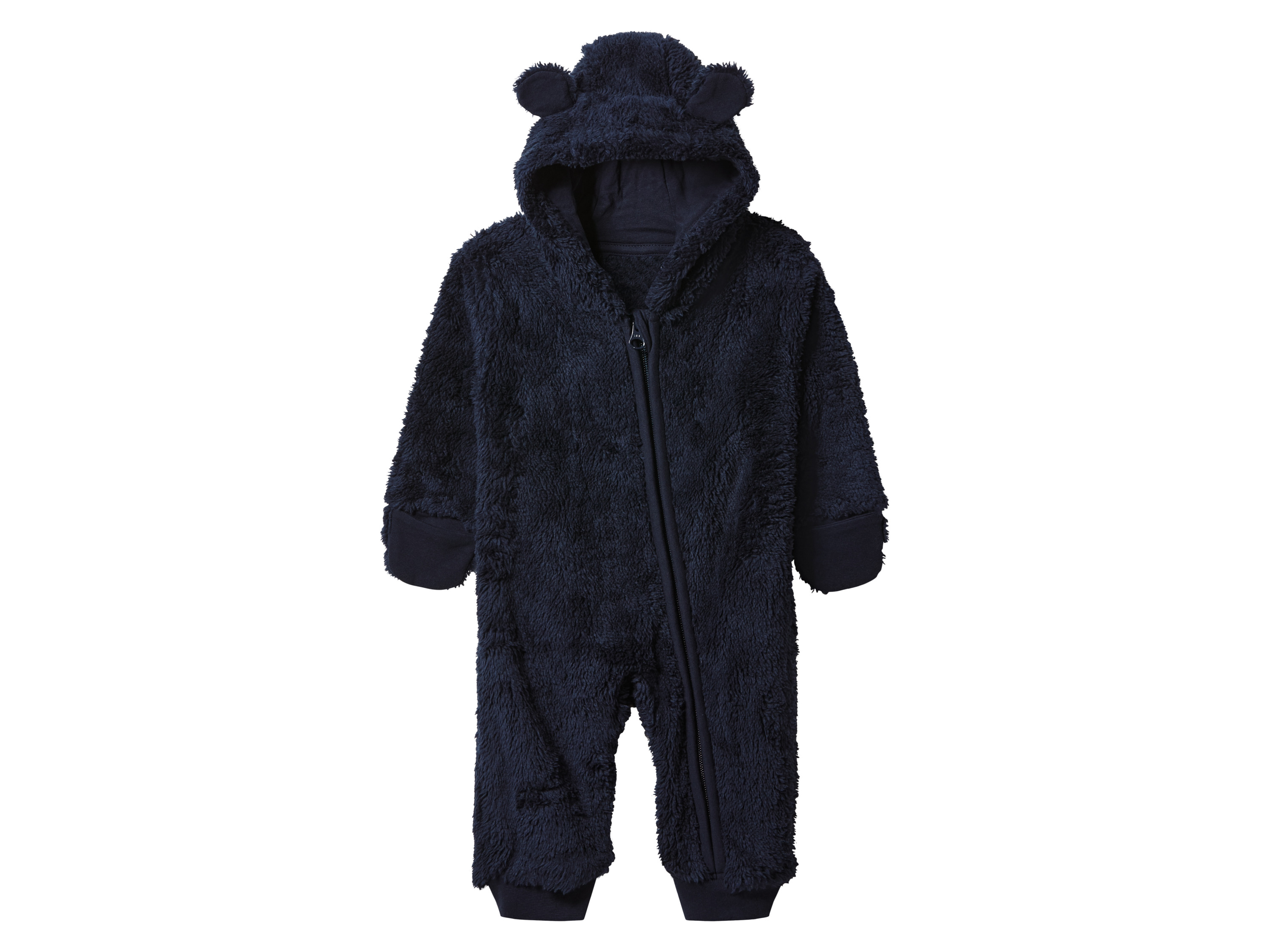 lupilu® Detský plyšový overal pre bábätká (navy modrá, 86/92)