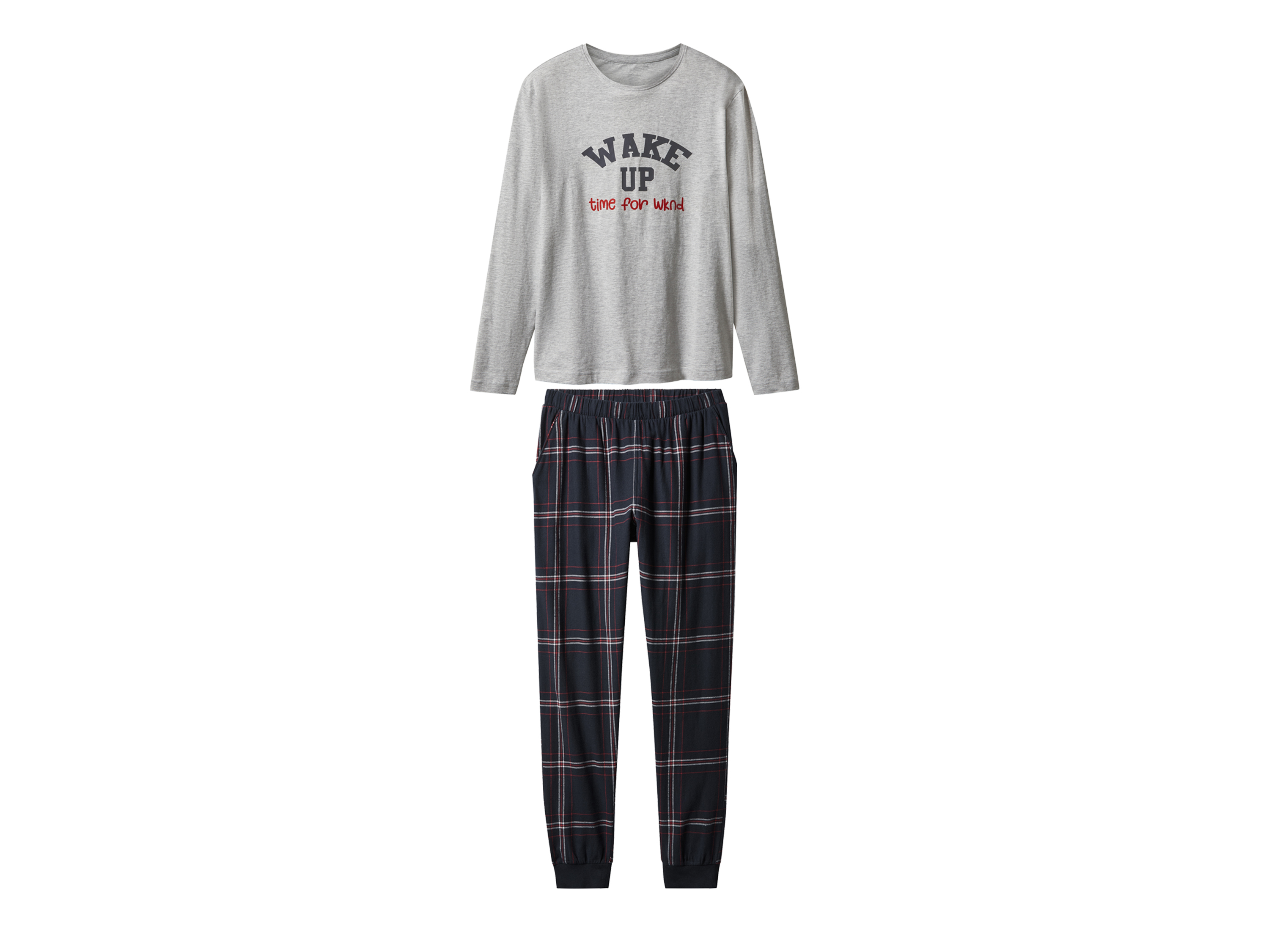 esmara® Dámske pyžamo (sivá/navy modrá, XS (32/34))