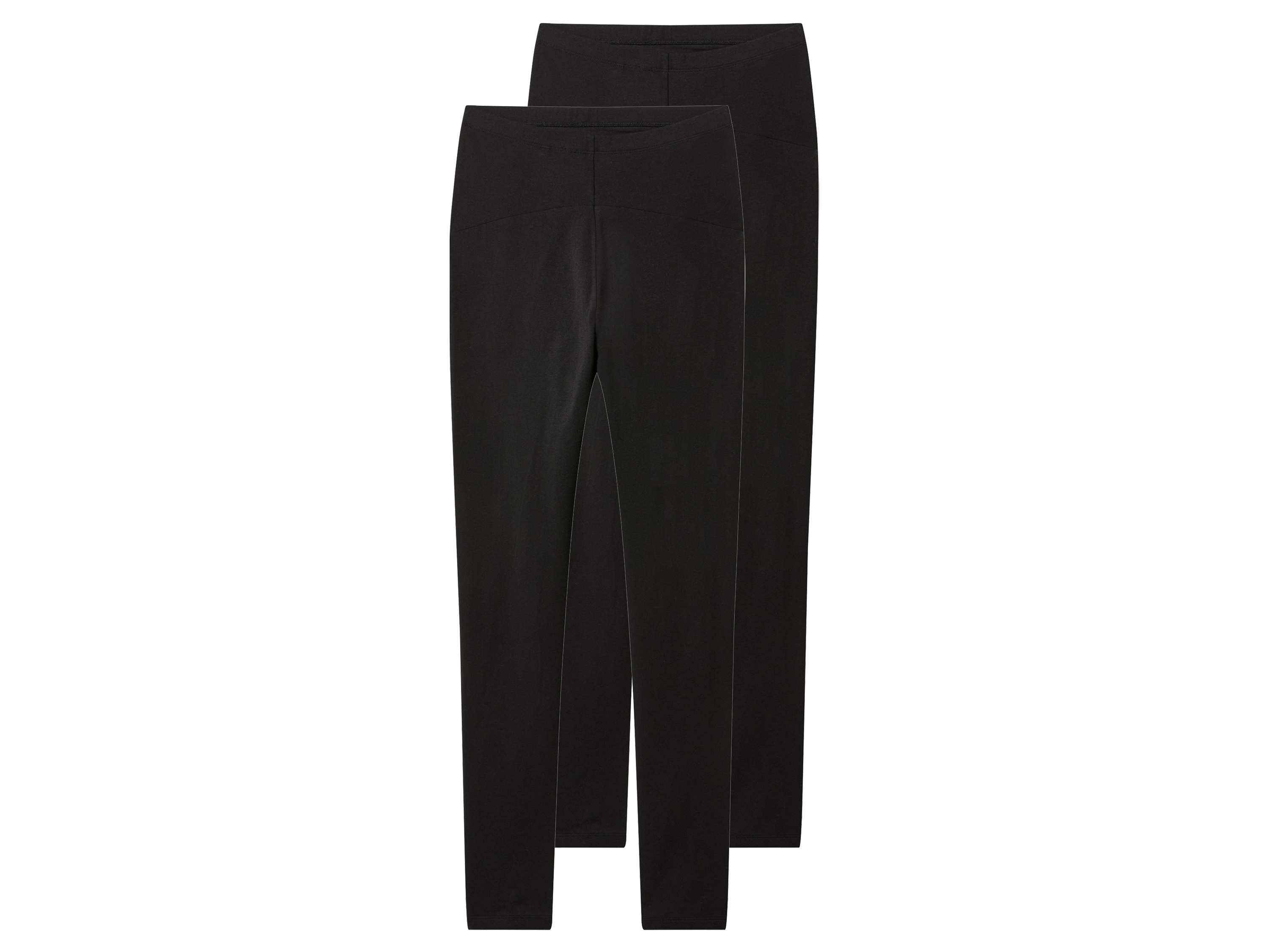 esmara® Dámske tehotenské legíny, 2 kusy (čierna, XS (32/34))