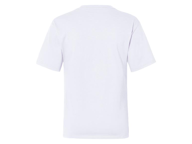 Biele unisex tričko, zadný pohľad.