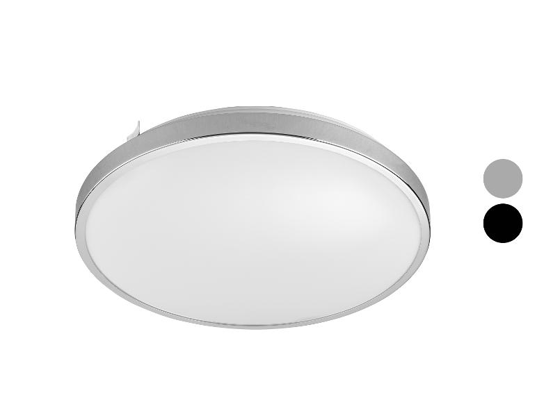 LED stropné svietidlo s kovovým rámom.