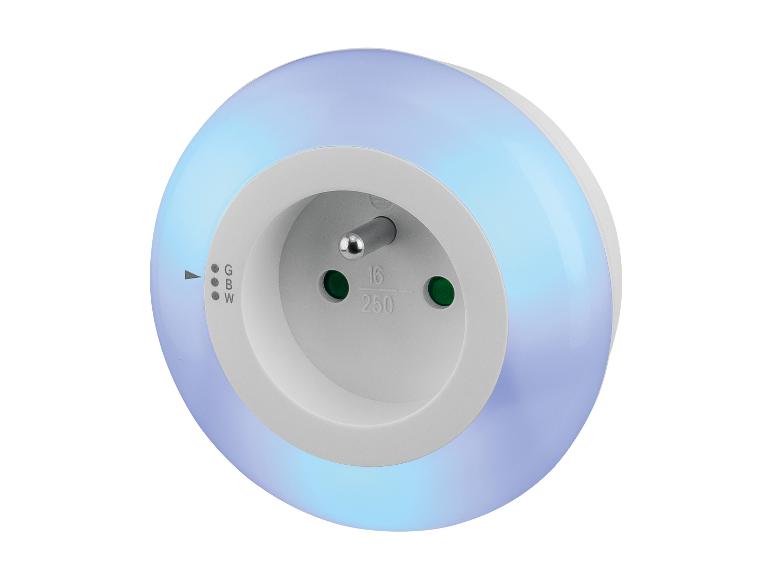 Livarno home Nočné LED svietidlo (zabudovaná zásuvka)