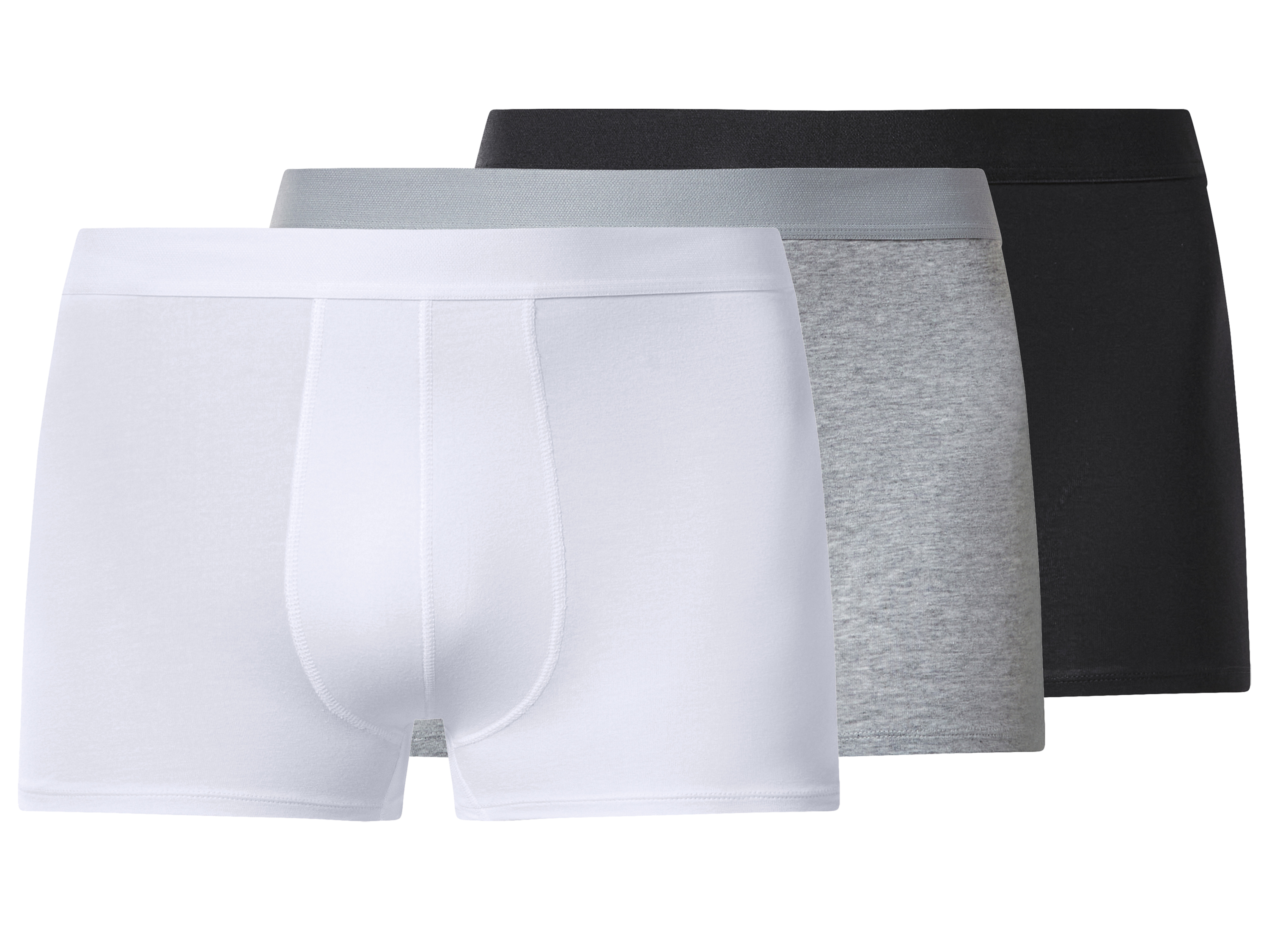 esmara Men Pánske boxerky XXL, 3 kusy (čierna/sivá/biela, 3XL)
