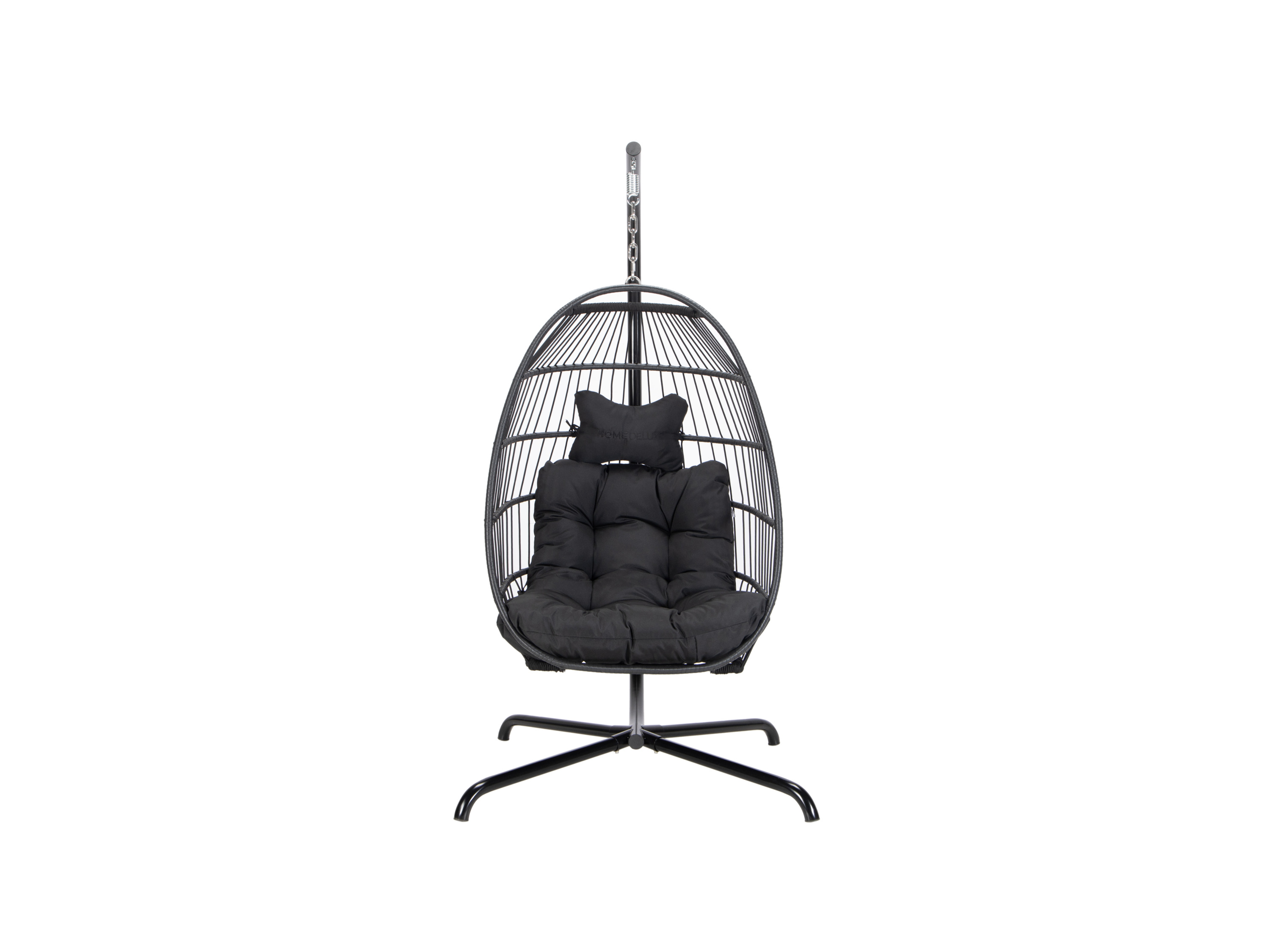E-shop HOME DELUXE Závesné kreslo LOMA (1-miestne, čierna)
