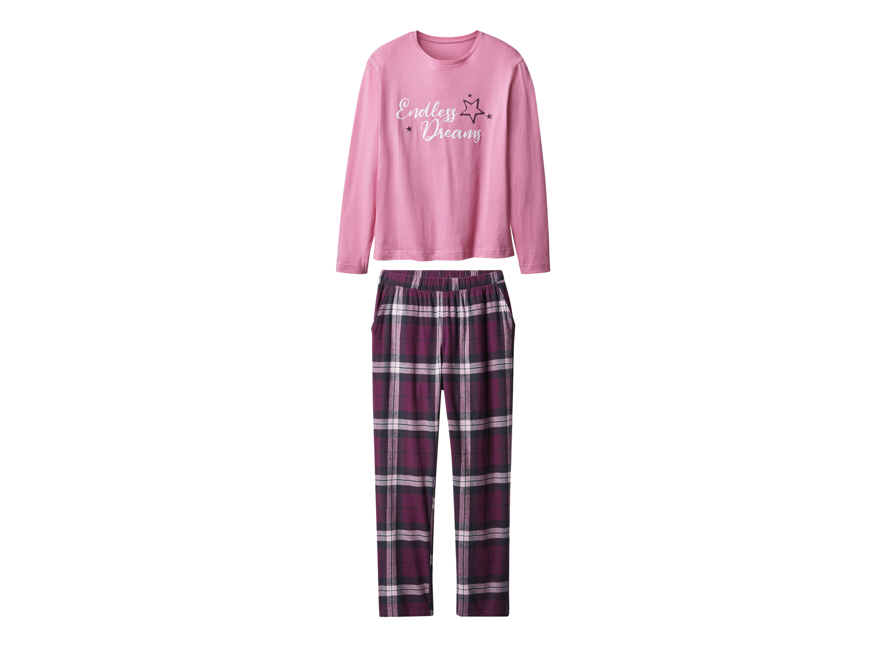 esmara® Dámske pyžamo (ružová/fialová, XS (32/34))