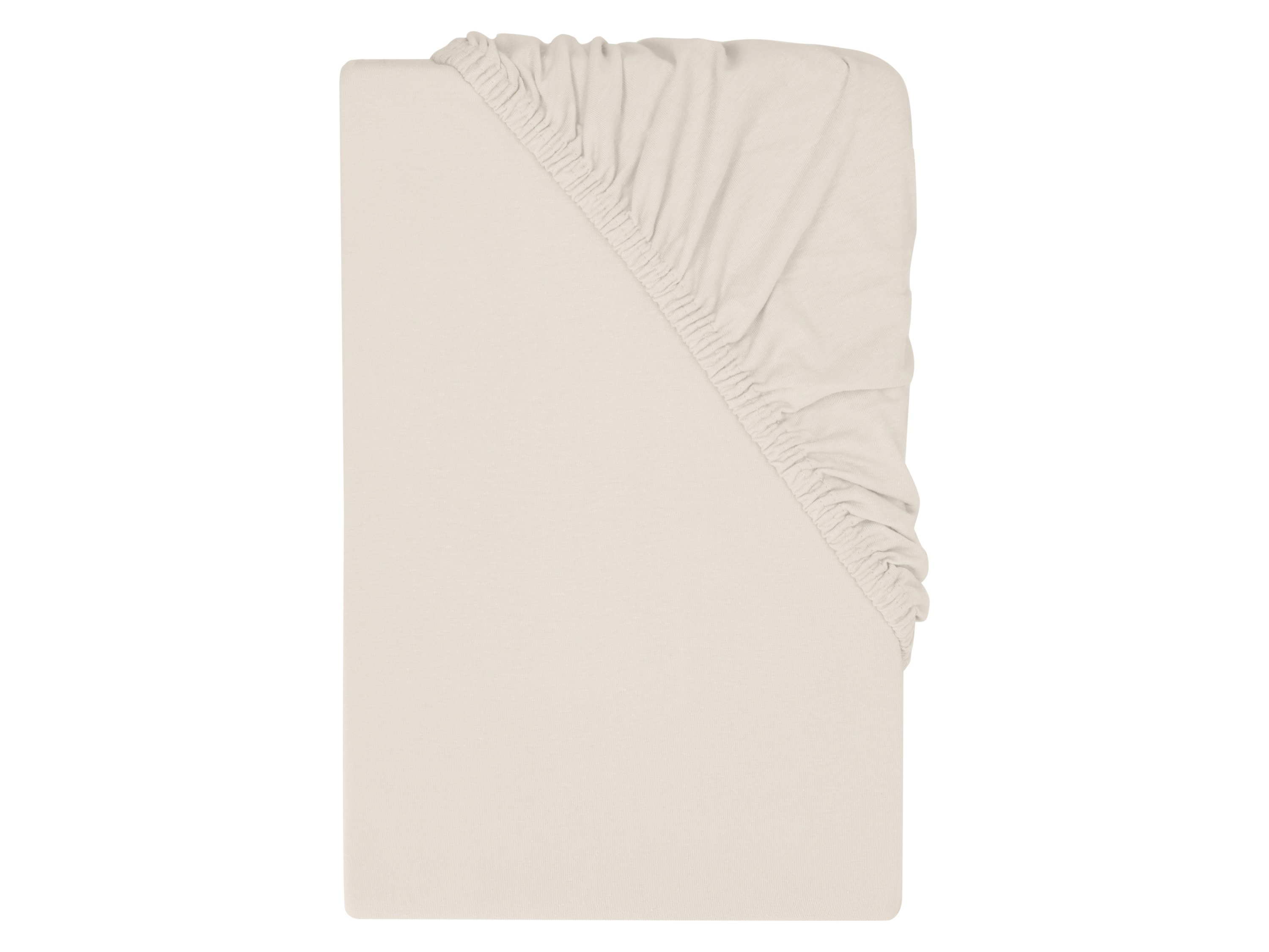 LIVARNO® Napínacia džersejová plachta, 90 – 100 x 200 cm (piesková)