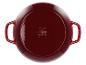 Červený liatinový hrniec SilverCrest, pohľad zhora.