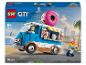 Súprava LEGO City 60452 Donut Truck s modrým nákladným autom a dvoma minifigúrkami.