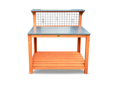 HABAU Záhradný stôl s pozinkovanou doskou