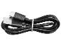 Čierny USB nabíjací kábel s konektormi USB-A a USB-C