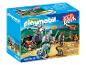 Playmobil Štartovací balíček s dvoma rytiermi, pokladnicou a katapultom.