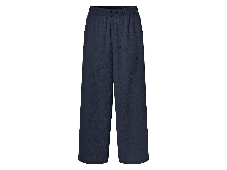 esmara® Dámske nohavice „Wide Leg“ (navy modrá, L (44/46))