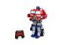 Červená a modrá hračka Optimus Prime Transformers s diaľkovým ovládaním