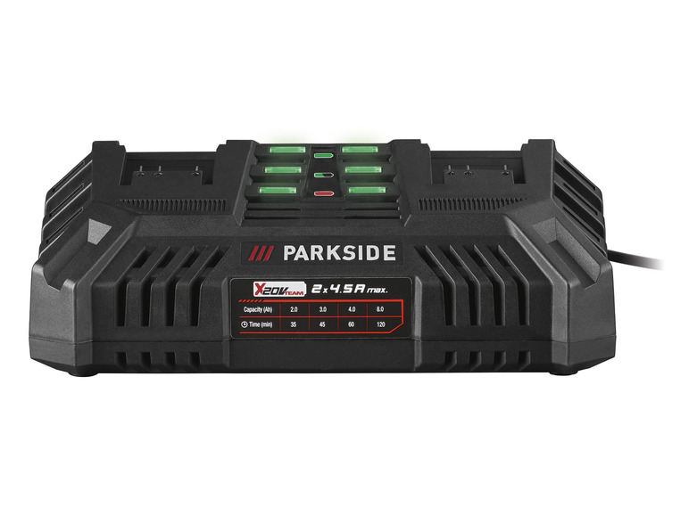 Prejsť na zobrazenie na celú obrazovku: PARKSIDE® Dvojitá nabíjačka na akumulátor 20 V/4,5 A PDLSG 20 B1 – obrázok 1