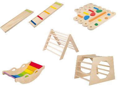 Playtive Drevené hračky na lezenie a rovnováhu
