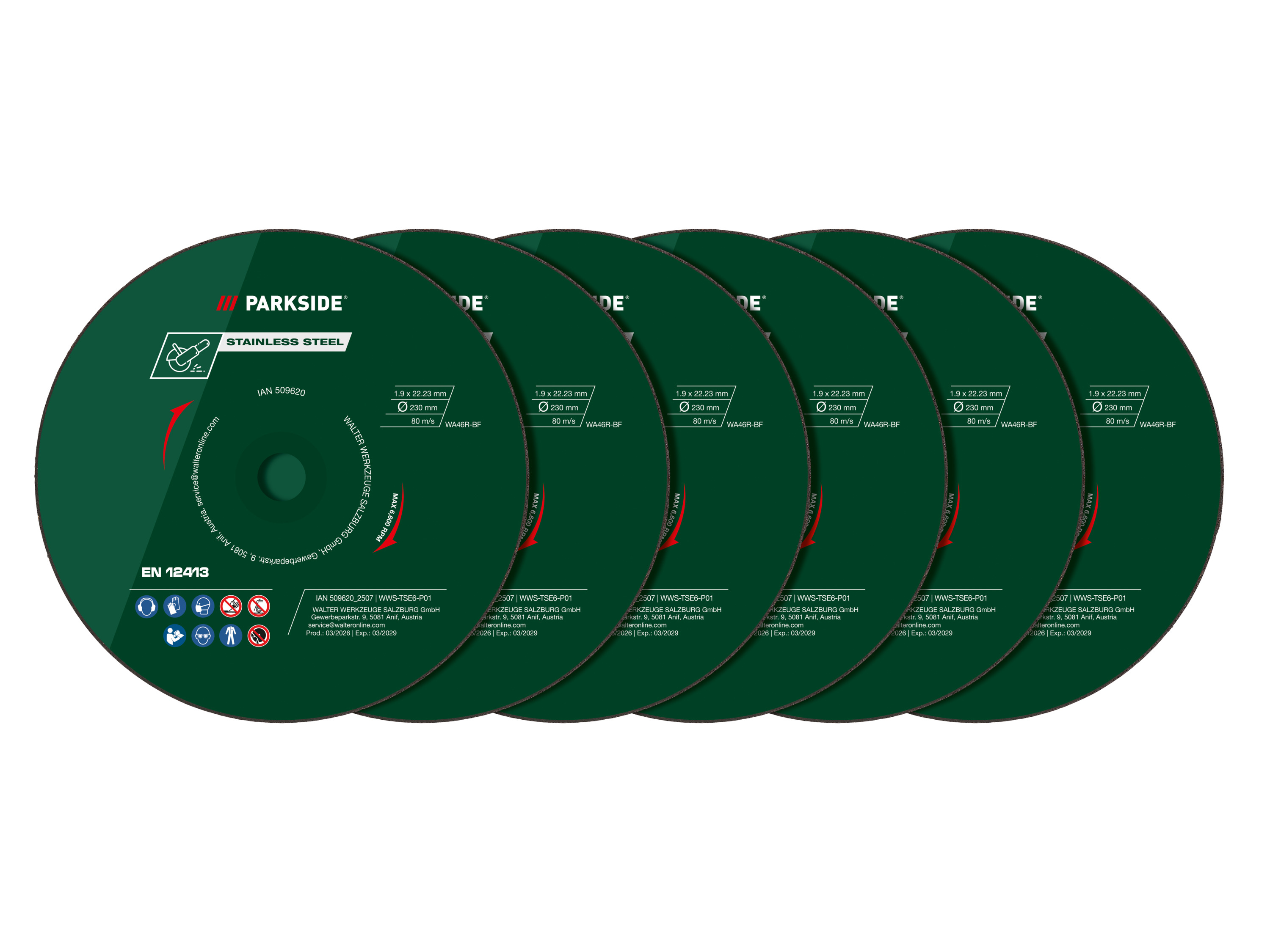 PARKSIDE® Súprava rezných kotúčov/Diamantový rezný kotúč (súprava rezných kotúčov, 6-dielna)