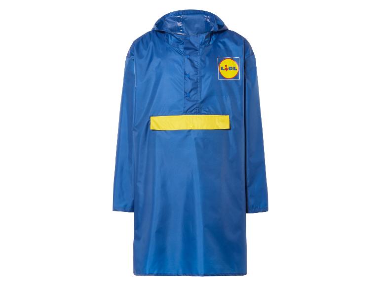 Modrá Lidl prechodná bunda s kapucňou.