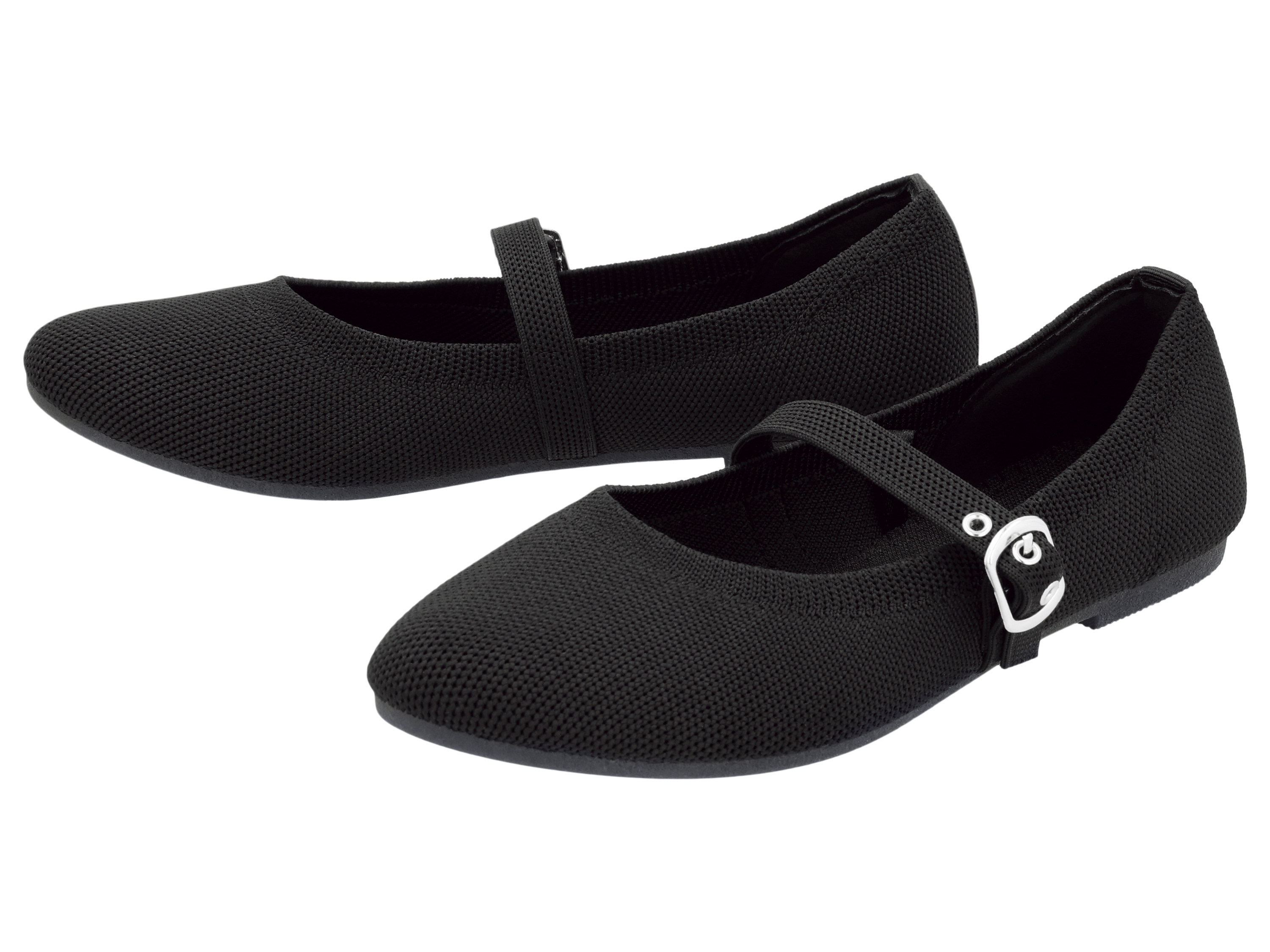 ESMARA® Dámske balerínky (čierna, 36)
