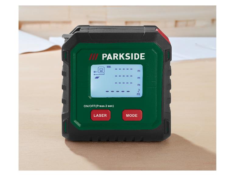 Parkside® Laserový merač vzdialenosti s meracím pásmom Plmb C3