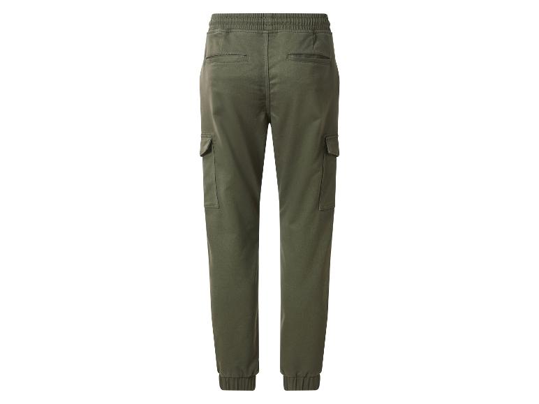 esmara Men Pánske cargo tepláky Premium (kaki, L (52/54))