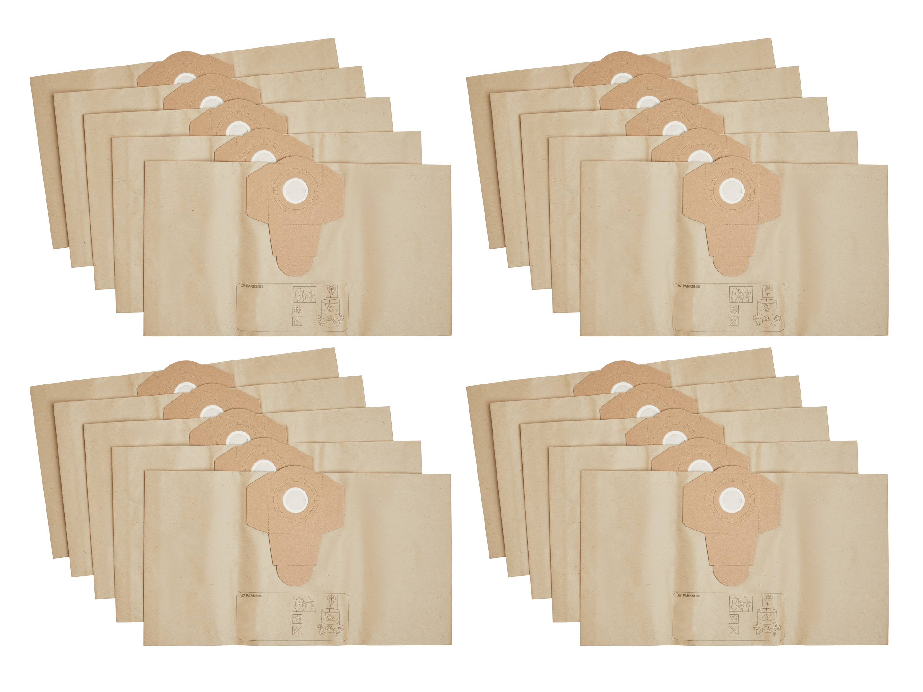 PARKSIDE® Filtračné vrecká PFT 20 A1 XXL, 20 kusov