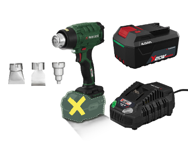 PARKSIDE® Aku teplovzdušná pištoľ PHLGA 20-Li C2 + Akumulátor 20 V/4 Ah + Rýchlonabíjačka 20 V/4,5 A