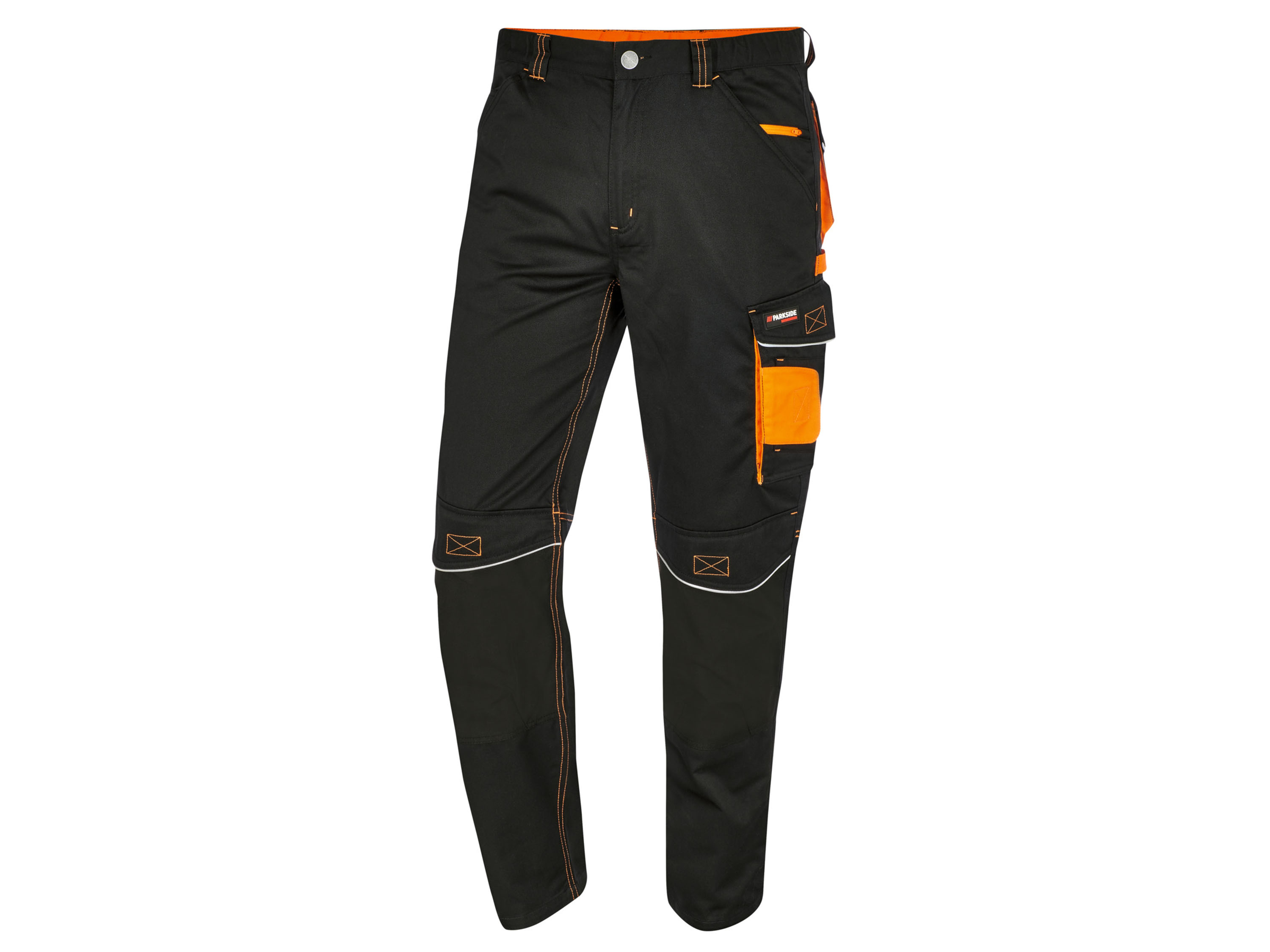 PARKSIDE PERFORMANCE® Pánske montérky (58, čierna/oranžová)