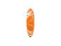 Oranžovo-biela nafukovacia paddleboard s bungee šnúrami