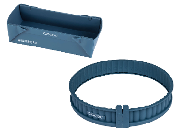 Coox Silikónová forma na pečenie M + Silikónová forma na pečenie, Ø 26 cm, sivá