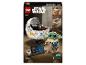 Súprava LEGO Star Wars 75403 s Groguom, jeho vznášadlom a informačnou tabuľkou.