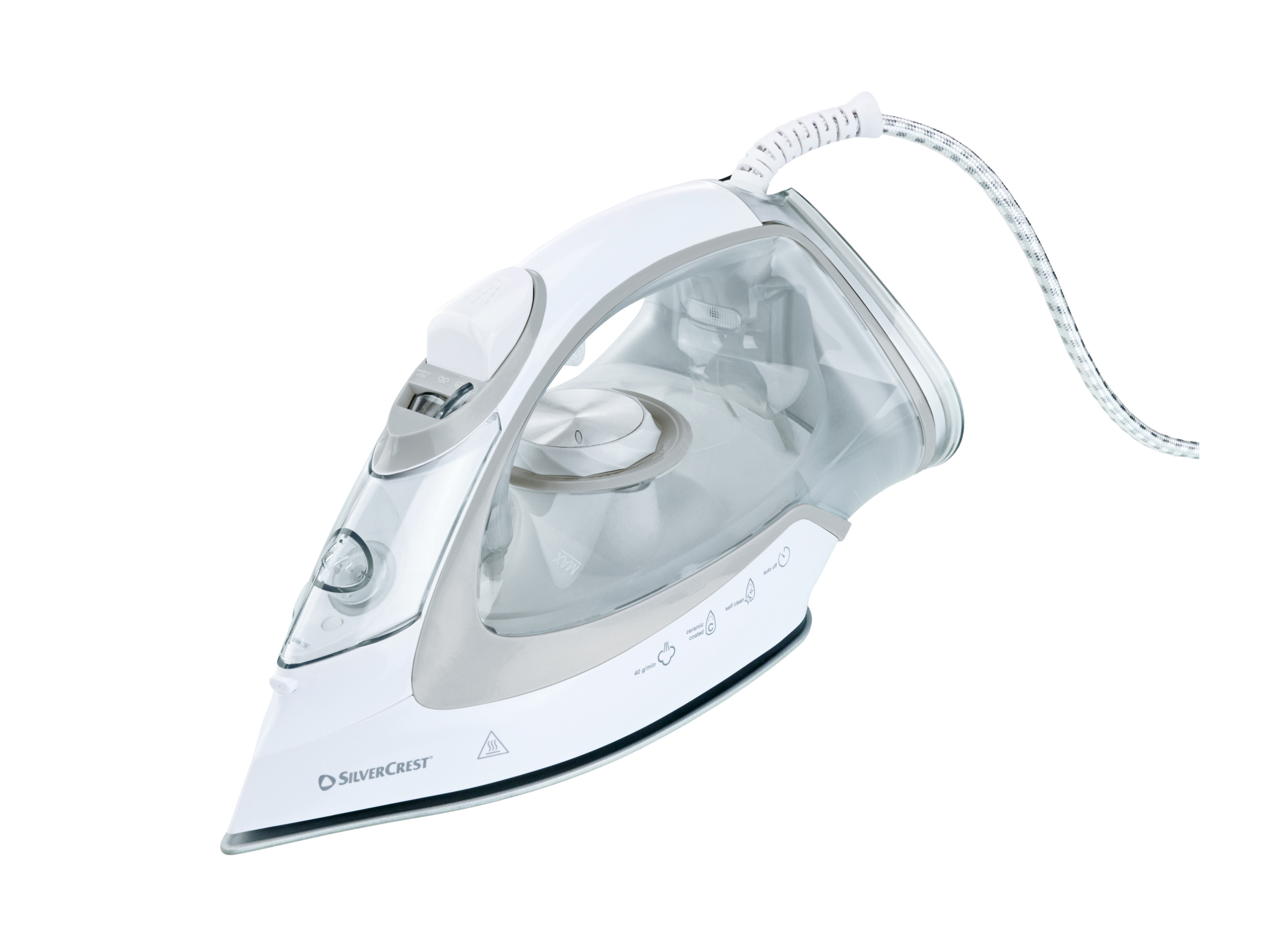 SILVERCREST® Naparovacia žehlička Premium (bledosivá)