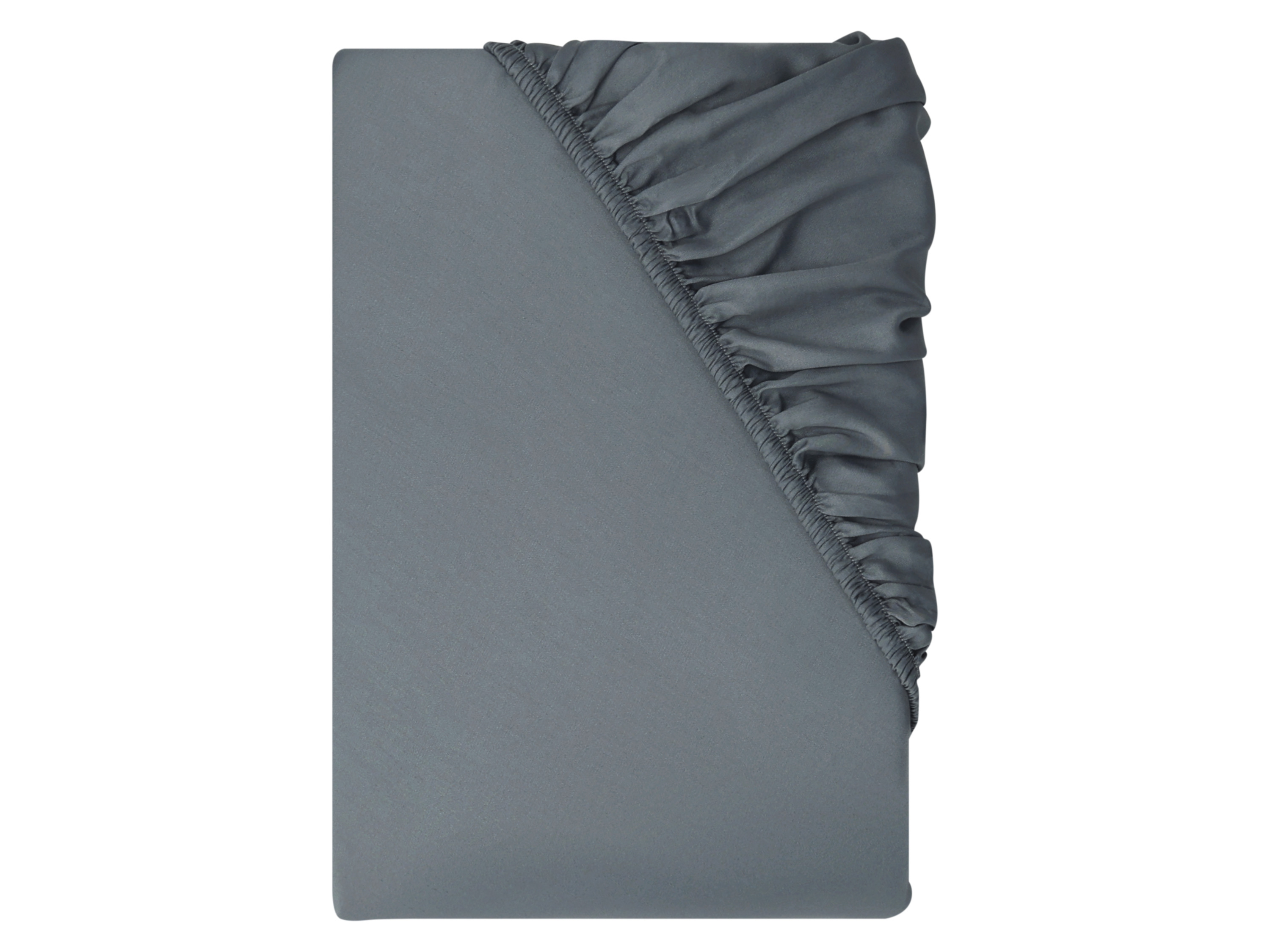LIVARNO® Napínacia plachta z bavlneného saténu, 140 – 160 x 200 cm (antracitová)