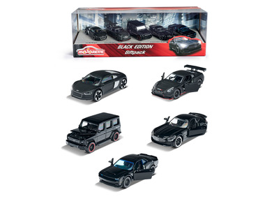 Majorette Modely áut Black Edition, 5-dielna súprava