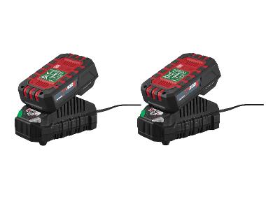 PARKSIDE® Akumulátor 20 V/2 Ah PAP 202 A1, 2 kusy + Nabíjačka na akumulátor 20 V/2,4 A PLG 20 C1, 2 kusy