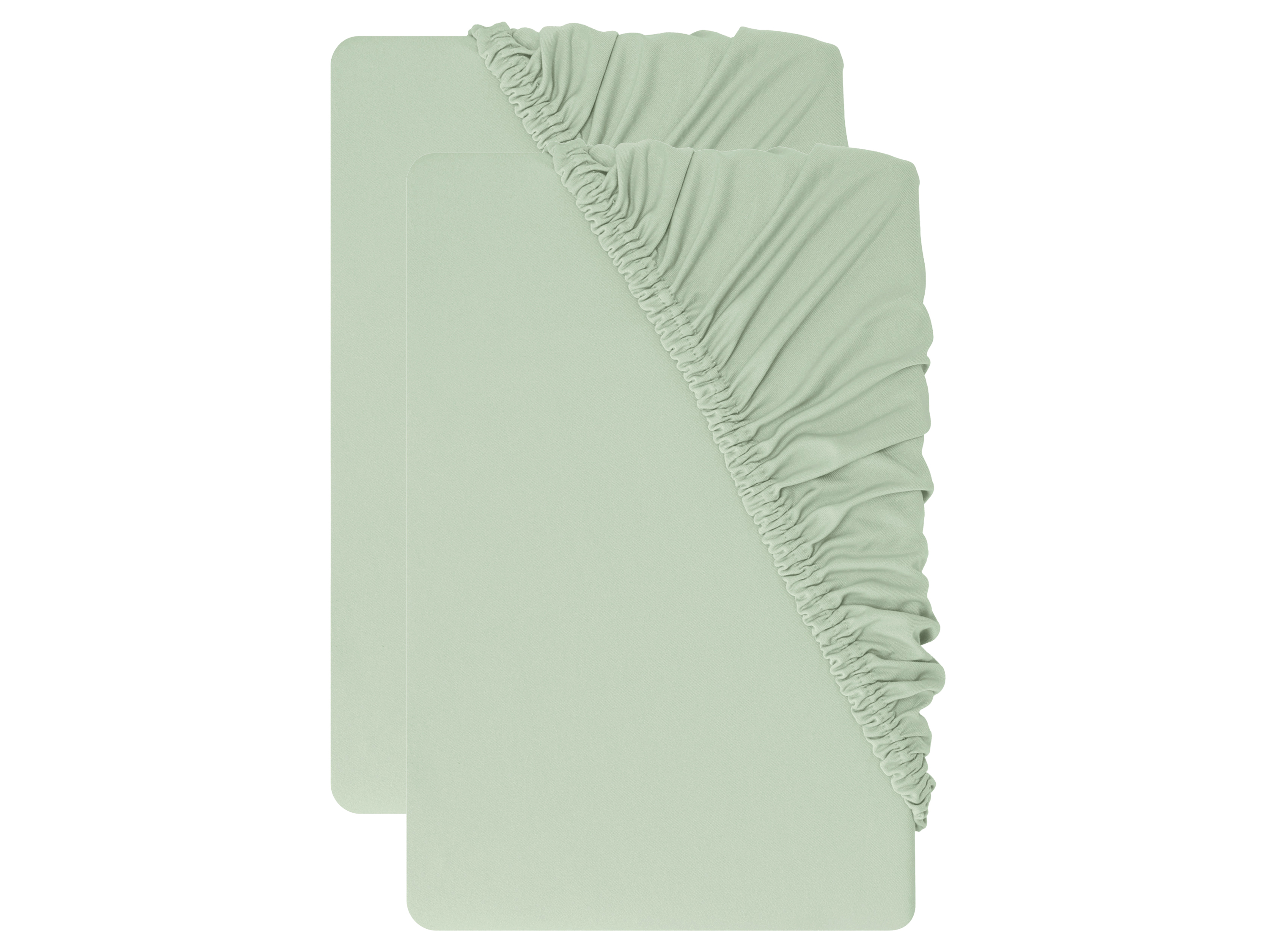 LIVARNO® Džersejové napínacie plachty, 140 – 160 x 200 cm (zelená)