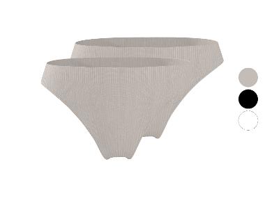ESMARA® Dámske rebrované nohavičky, 2 kusy