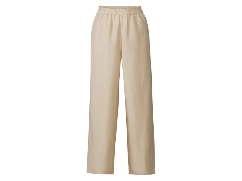 E-shop esmara® Dámske ľanové nohavice (42, béžová)