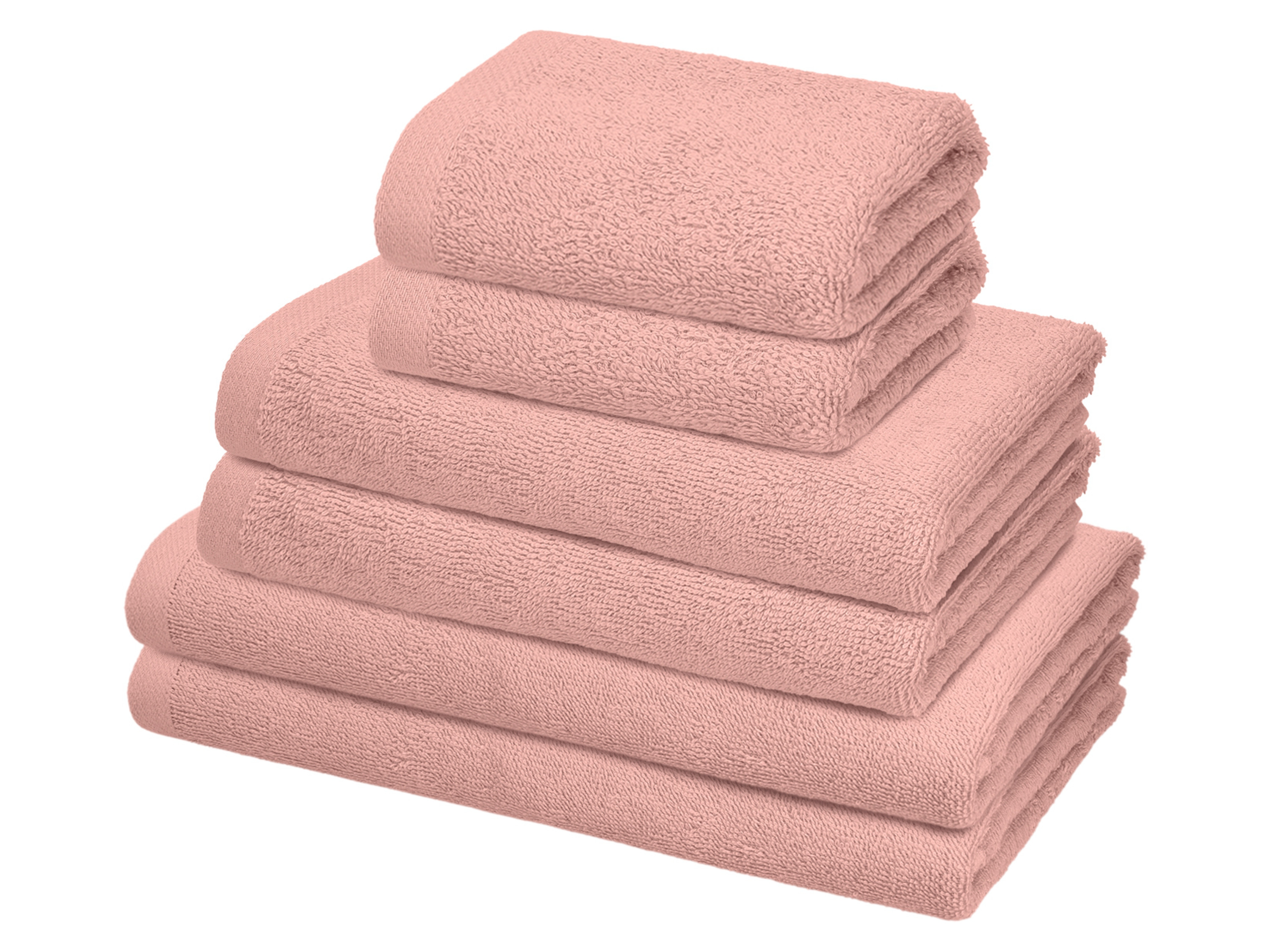 LIVARNO® Súprava froté uterákov, 6-dielna (bledoružová)