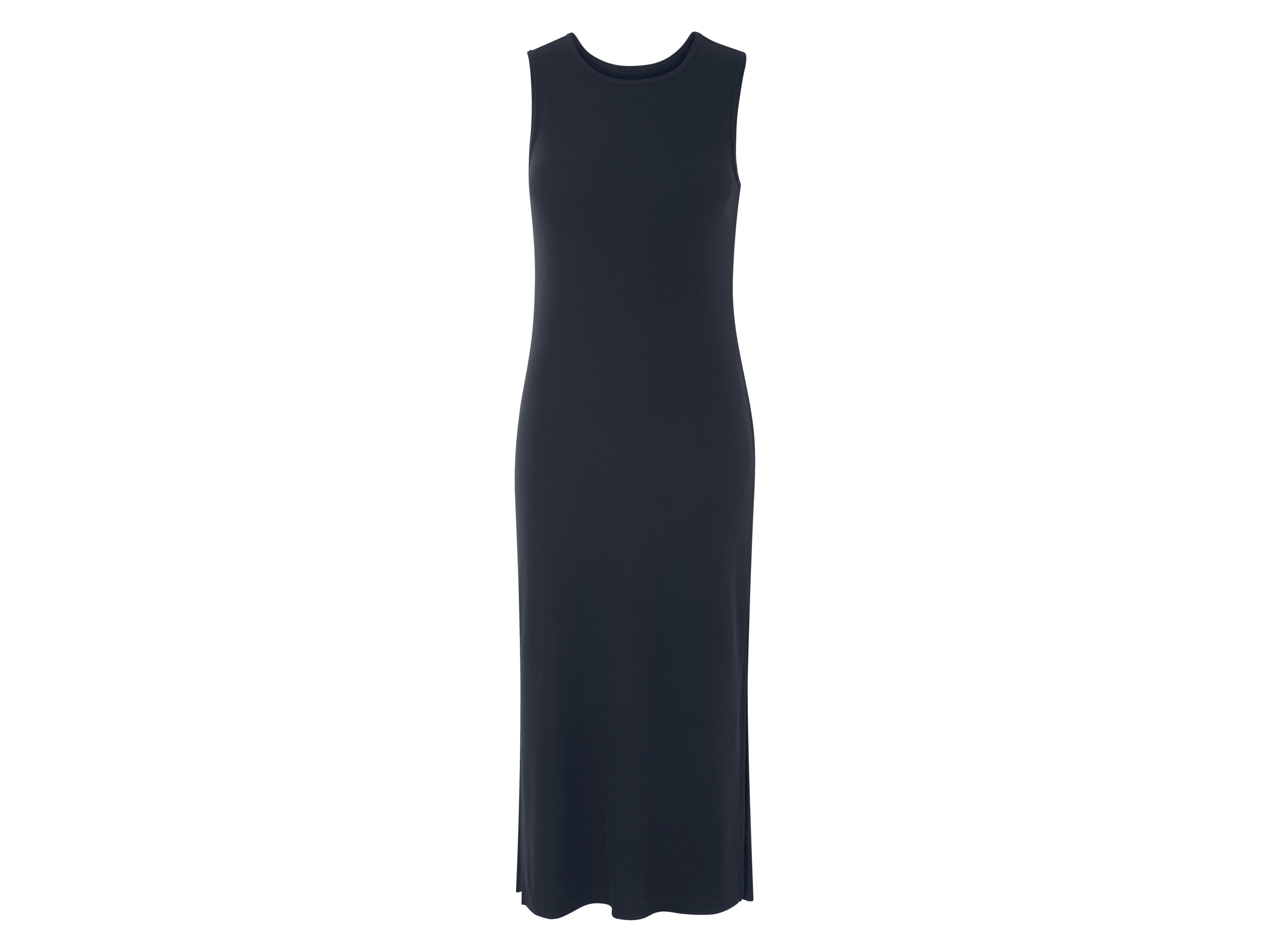 esmara® Dámske rebrované šaty (navy modrá, M (40/42))