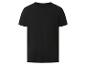 Čierne pánske tričko s krátkym rukávom a okrúhlym výstrihom