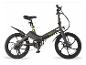 Skladací e-bicykel SachsenRAD v tmavosivej farbe s čiernymi kolesami a sedlom