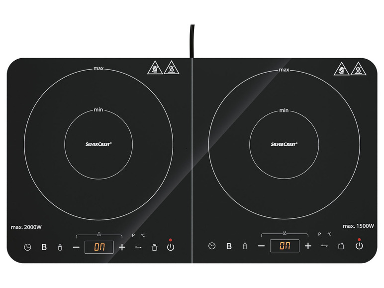 SILVERCREST® KITCHEN TOOLS Indukčná dvojplatnička SDI 3500 D5 + 2300 D5/SODI 3500 D5