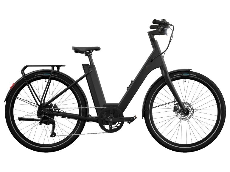 Crivit Mestský elektrobicykel s prehadzovačkou Shimano Cues Y.3 (čierna)