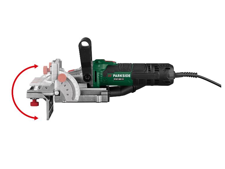 Frézka Parkside PFD 900 C3 s možnosťou nastavenia.