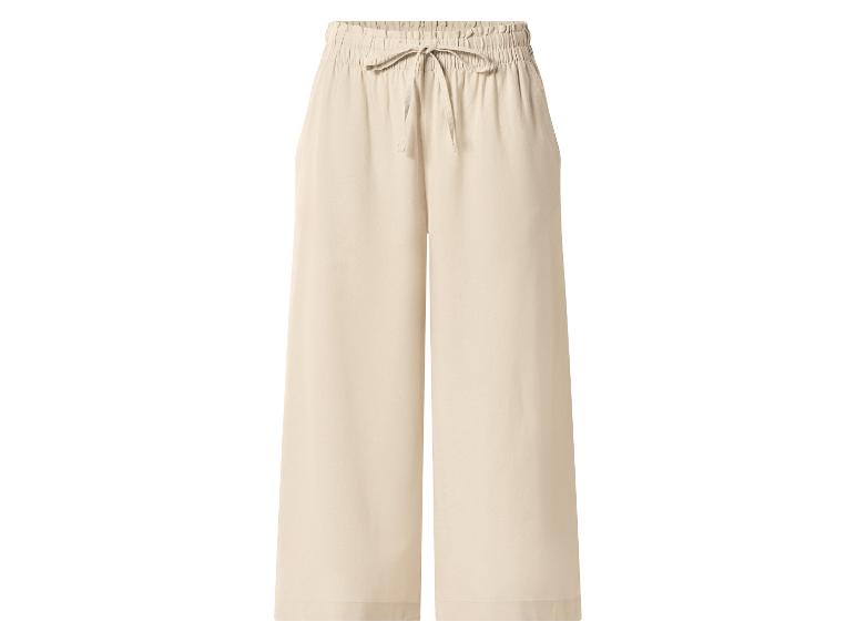esmara® Dámske culotte nohavice s ľanom Premium