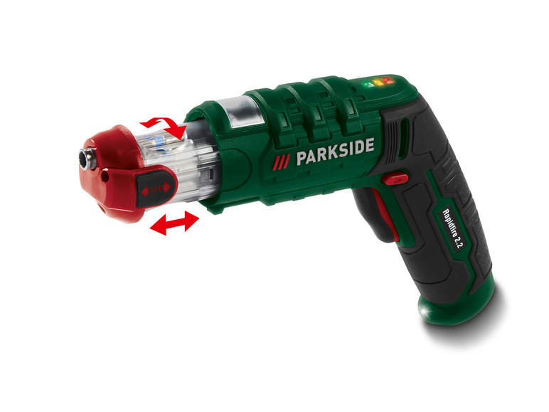 Prejsť na zobrazenie na celú obrazovku: PARKSIDE® Aku skrutkovač s vymeniteľnými bitmi 4 V Rapidfire 2.2 – obrázok 5