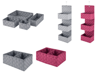 LIVARNO home Závesný organizér/Súprava úložných košíkov