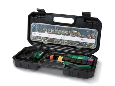 PARKSIDE® Kliešte na nitovacie matice s príslušenstvom, 150-dielna súprava