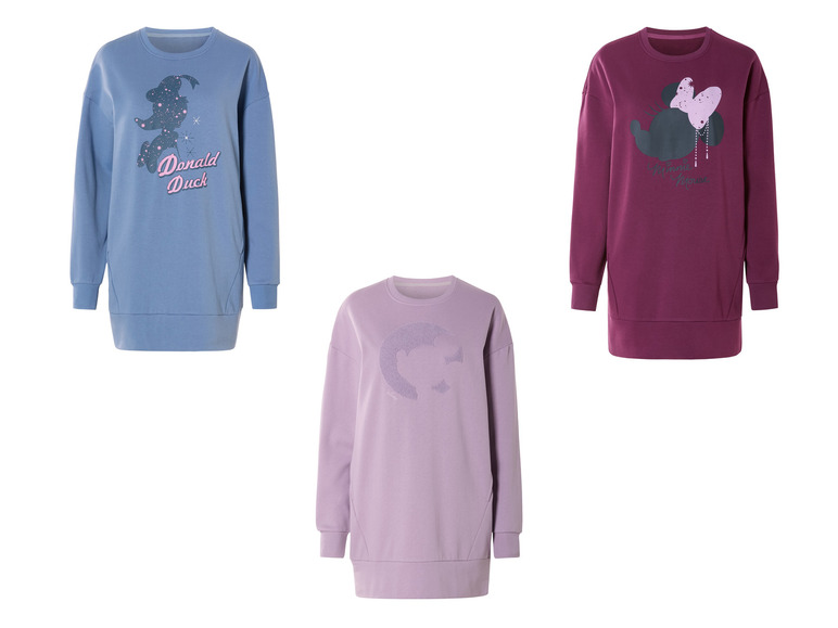 Tri svetre s Disney motívmi, s obrázkami Donalda Ducka, Minnie Mouse a mačky.